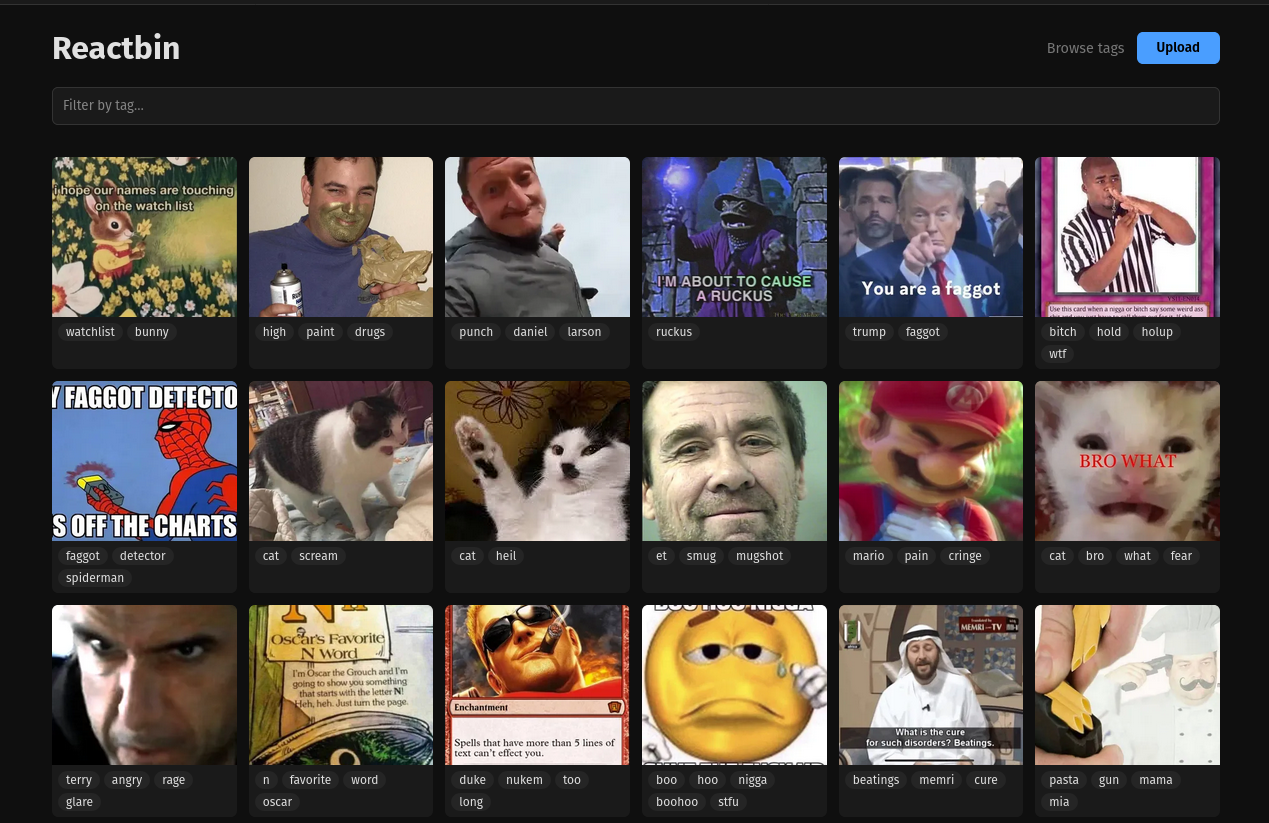 Reactbin UI